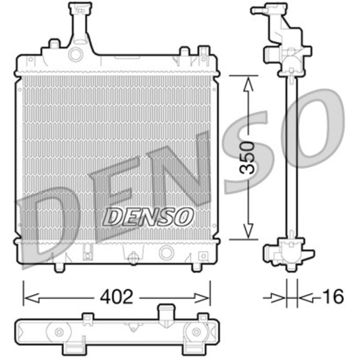 Jäähdytin, moottorin jäähdytys DENSO DRM47026