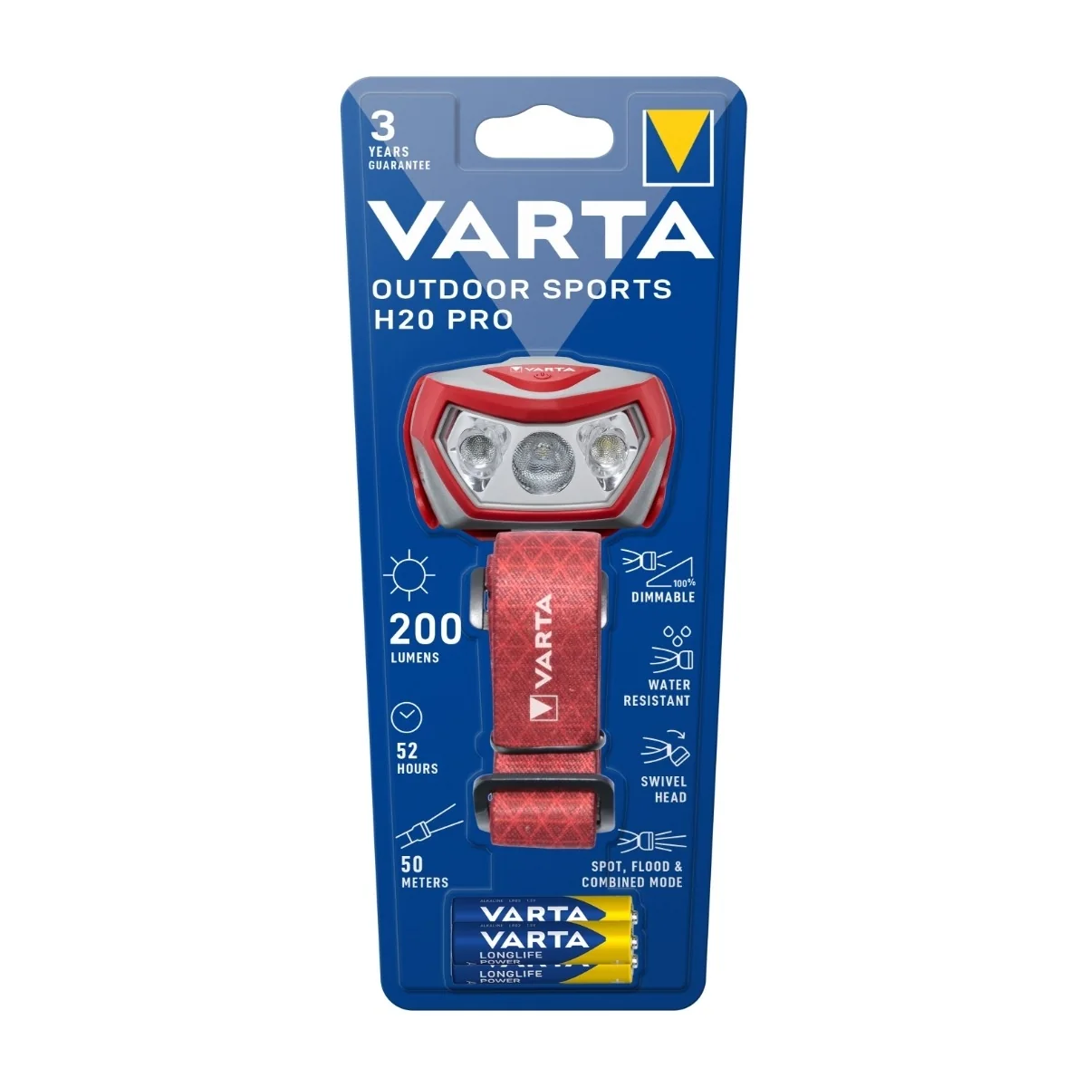 Varta Outdoor Sports H20 Pro valaisin