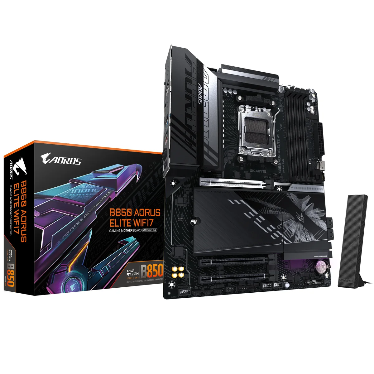 GIGABYTE B850 AORUS ELITE WIFI7 Emolevy - AMD B850 - AMD AM5 - DDR5 RAM - ATX