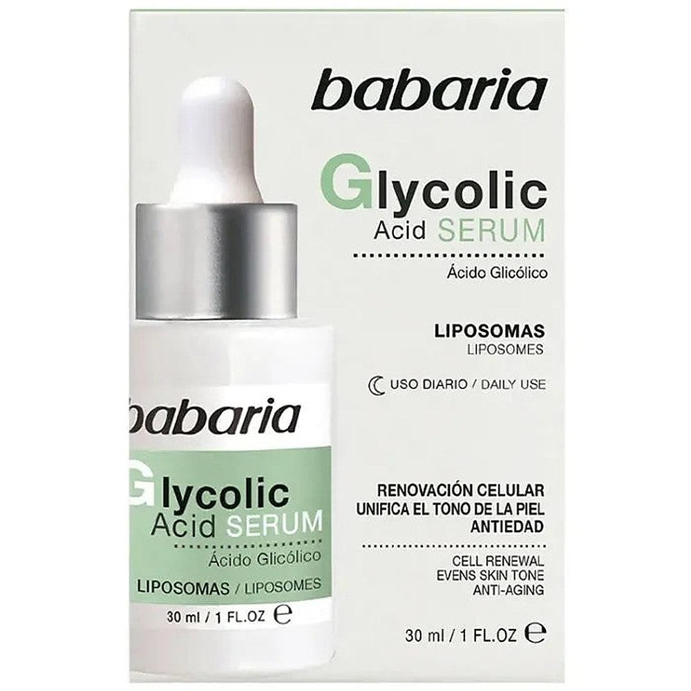 Glykolihapposolujen uudistava seerumi Babaria 30 ml