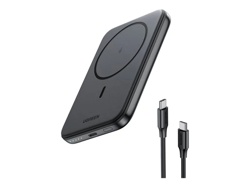 UGREEN 10000mah Magnetic Wireless Power Bank Space Grey - 10000 mAh