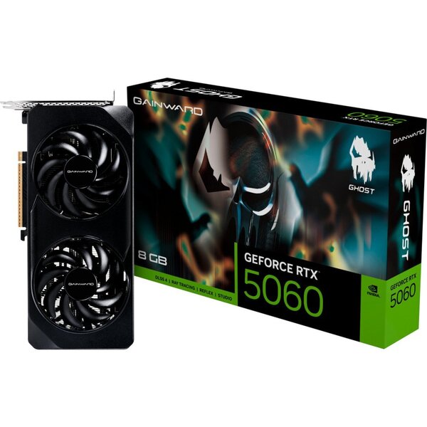 Gainward GeForce RTX 5060 Ghost - 8GB GDDR7 RAM - Näytönohjaimet