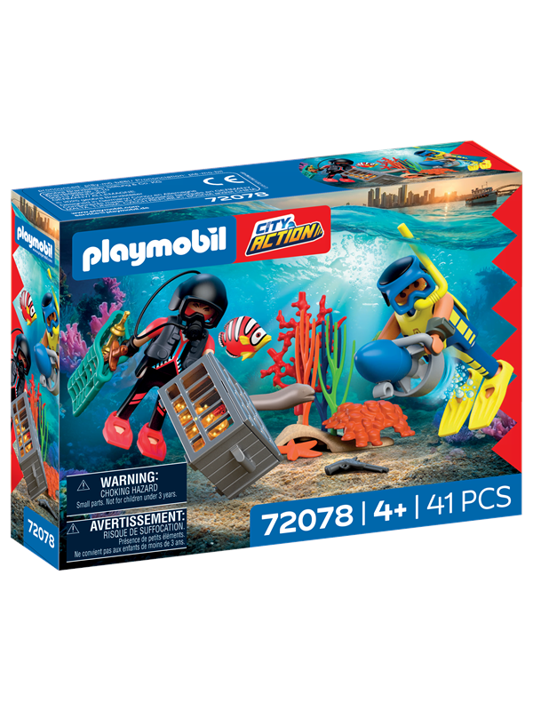 Playmobil Kaupunkitoimintaa - Poliisisukeltaja ja aarre
