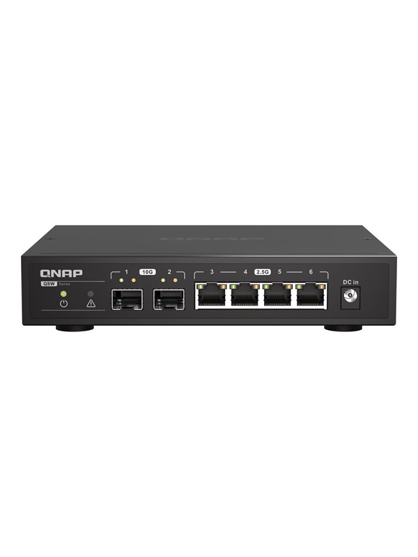 Qnap Qsw-2104-2s Verkkokytkin Hallitsematon 2.5g Ethernet Musta