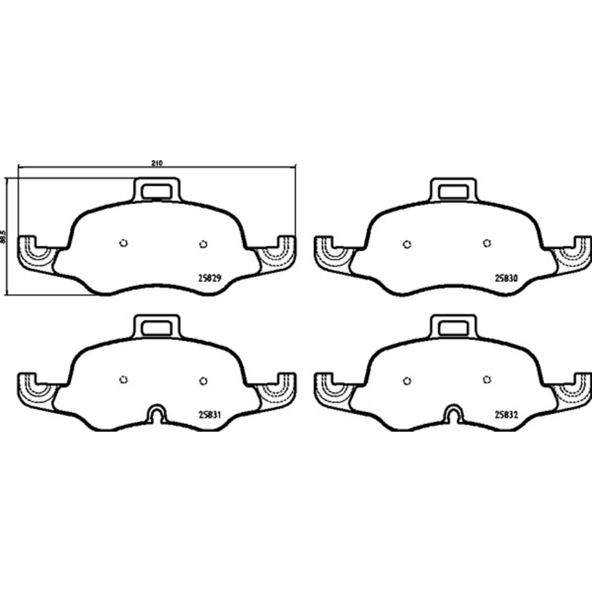 Jarrupalat, levyjarru BREMBO P 85 160X