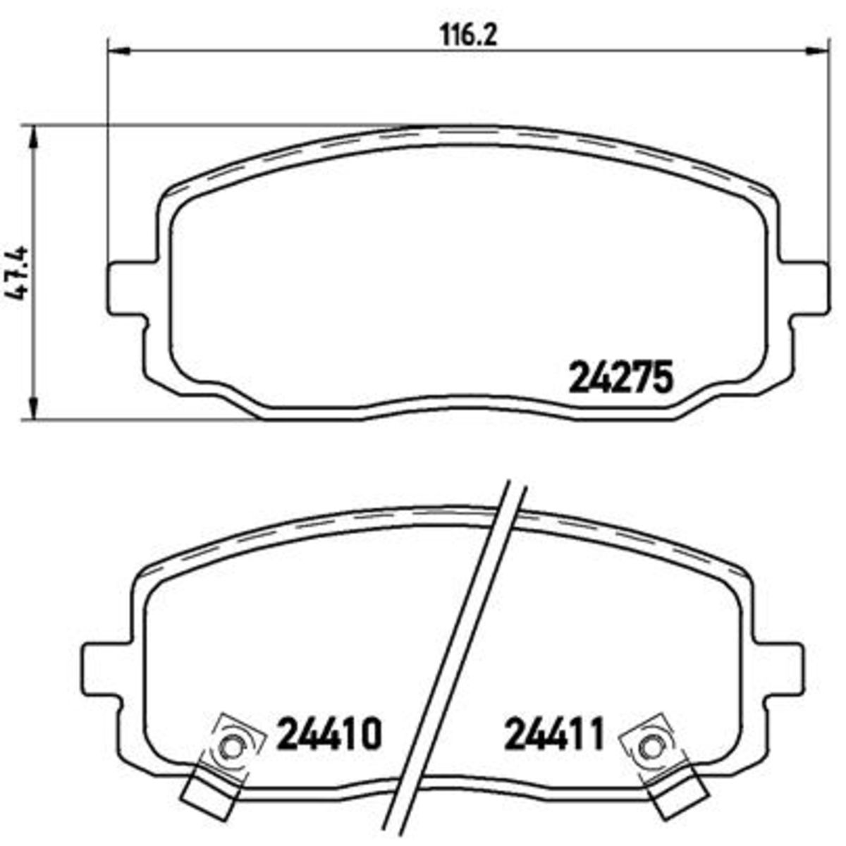 Jarrupalat, levyjarru BREMBO P 30 032