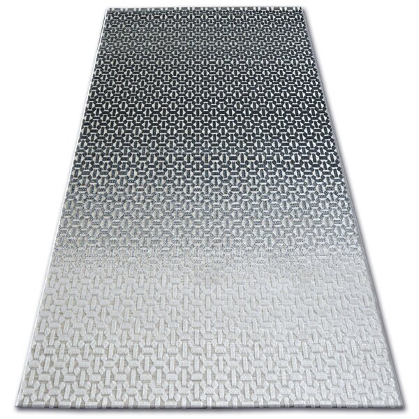 Matot Rugsx Matto LISBOA 27208/356 Structural Musta Harmaa 120x170 cm 120x170 cm