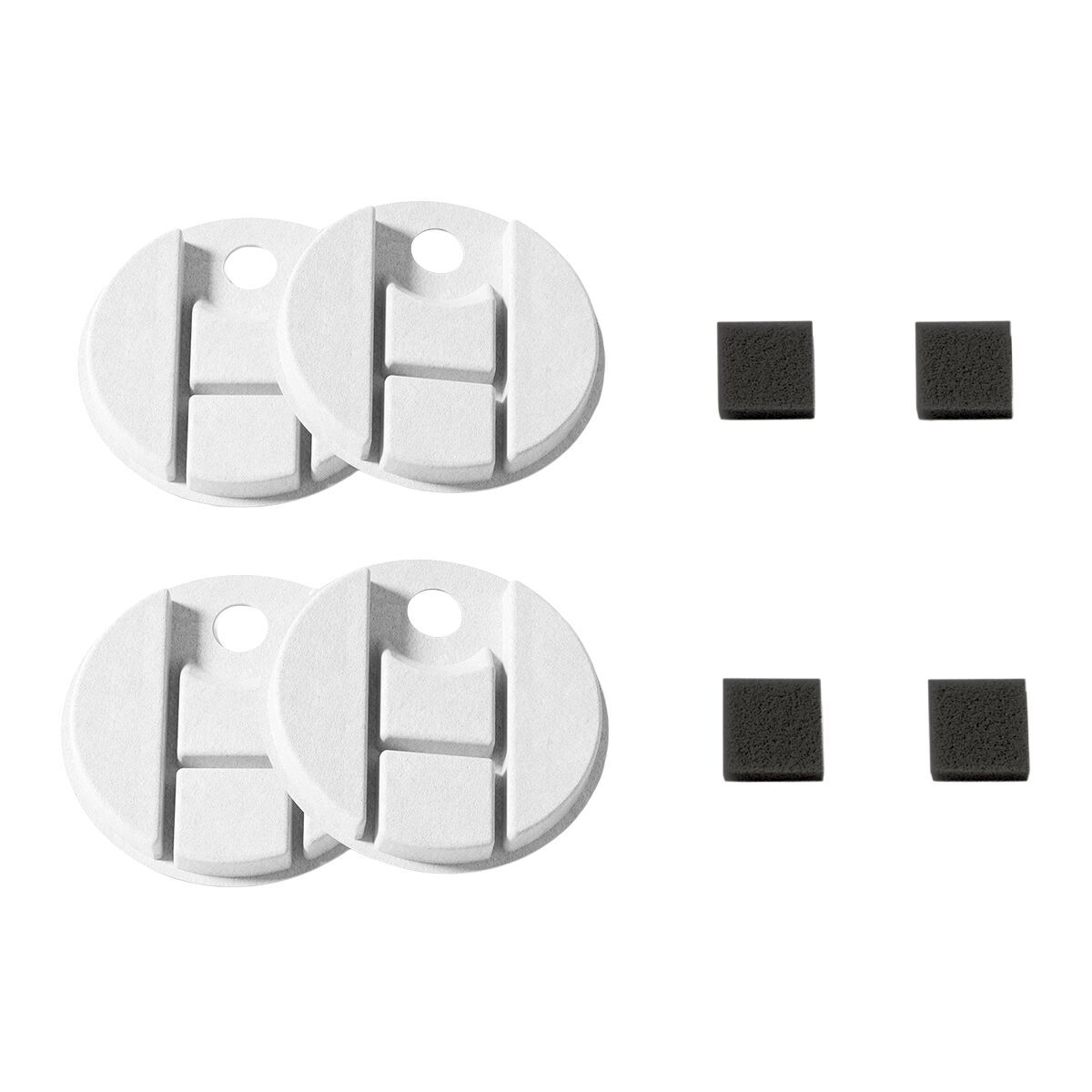 Petlibro REPLACEMENT FILTERS FOR CAPSULE DOG FOUNTAIN PLWF008 2 MONTH SET OF FILTERS FOR DOG WATER DISPENSERS 4 COUNT PACK WHITE