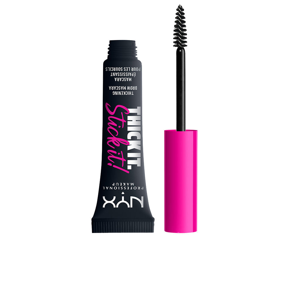 NYX Ammattimainen meikki Thick it Stick It Eyebrow Mascara Color 08 - musta 7 ml