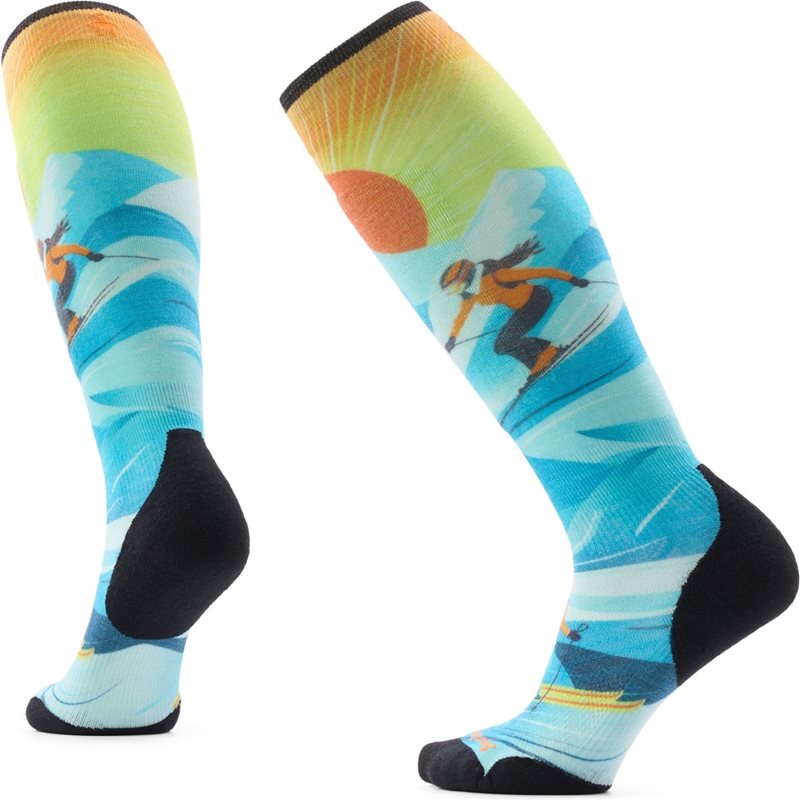 Smartwool Women'S Ski Targeted Cushion Steep Days Serene Blue - L