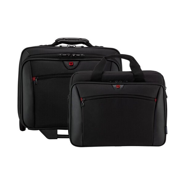 Wenger Potomac Roller Kannettavan laukku sopiva Laptop 17" | Musta