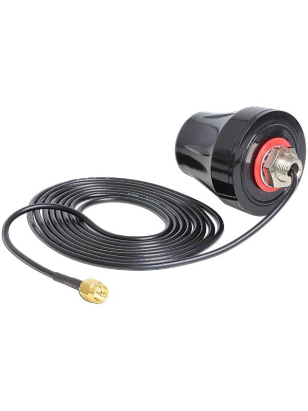 Delock LTE Antenna SMA 2 dBi 3 m RG-174 omnidirectional black outdoor