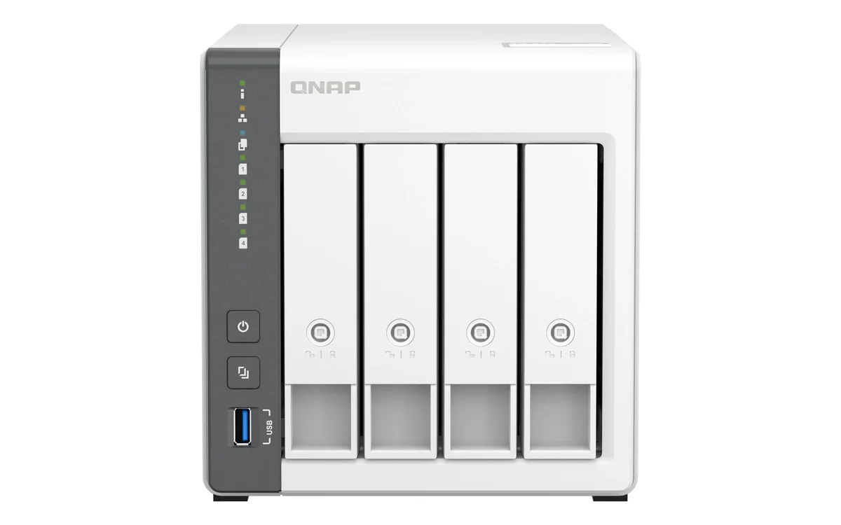 QNAP TS-433-4G 4-paikkainen NAS, jossa on 4 Gt RAM-muistia. - NAS-Palvelimet