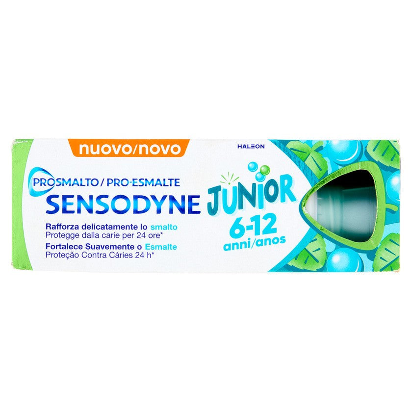 Sensodyne Prosmalto Junior, Päivittäinen hammastahna lapsille 6-12 vuotta, Aroma Luonnollinen minttu 50 ml