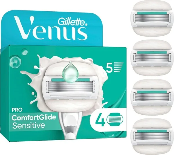 Gillette Venus Pro ComfortGlide Sensitive, 4 kpl -vaihtoterät