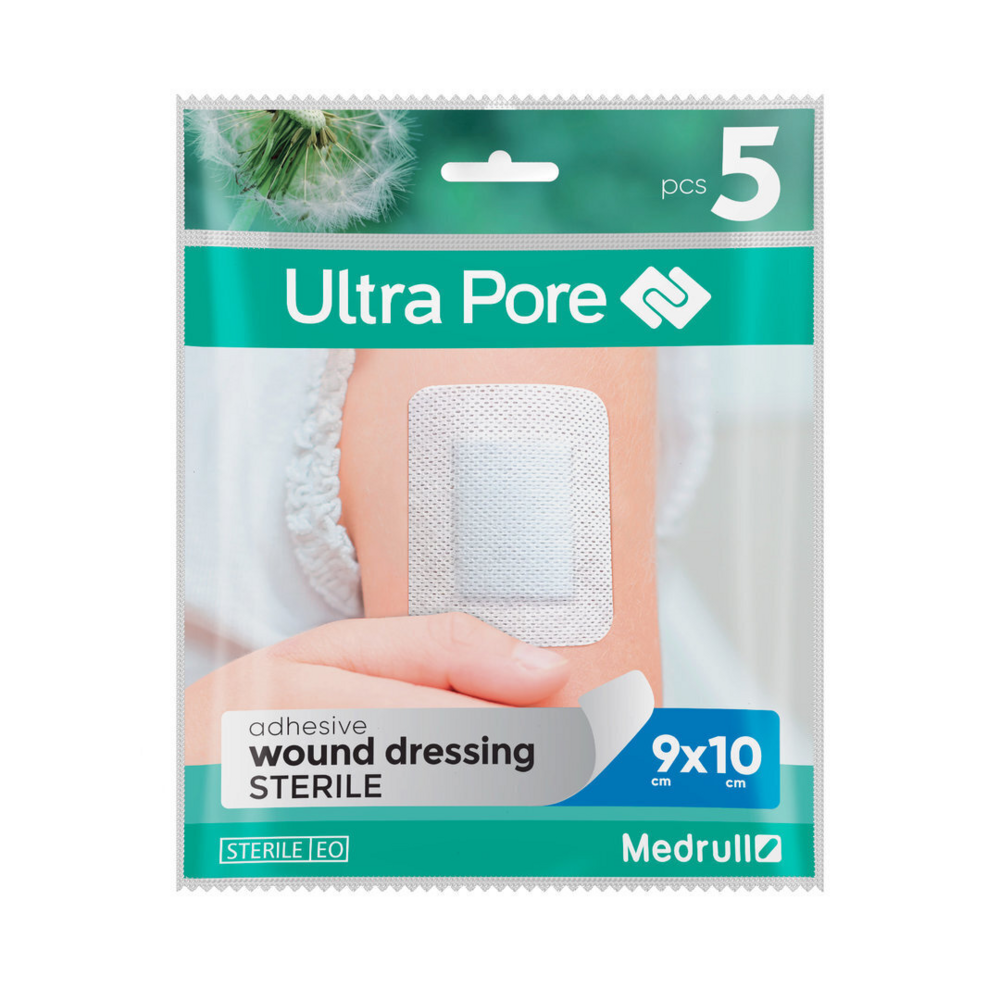 Medrull Ultra Pore kiinnittyvä sidos 9x10 cm 5 kpl