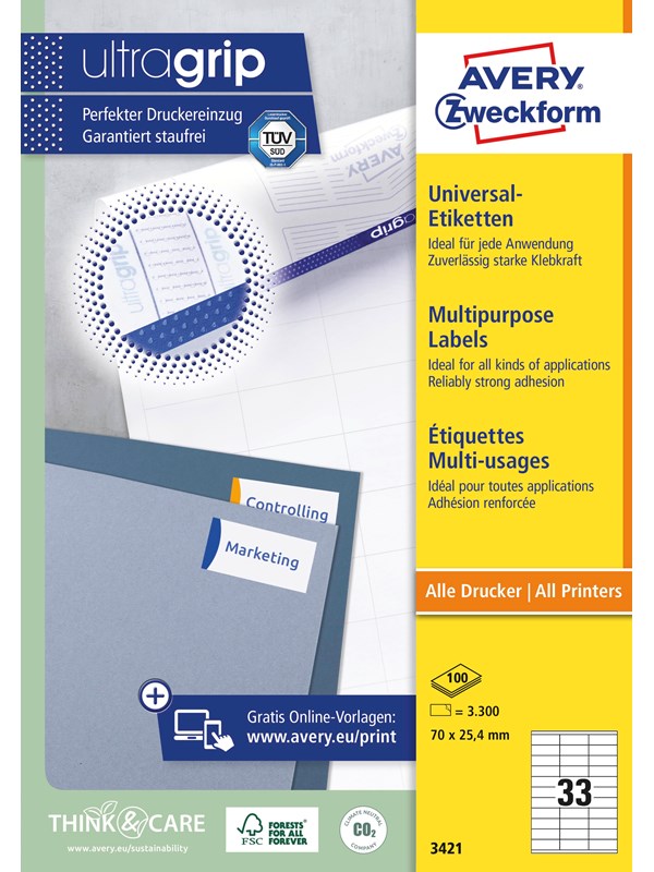 Avery Multipurpose general-use label (UltraGrip)