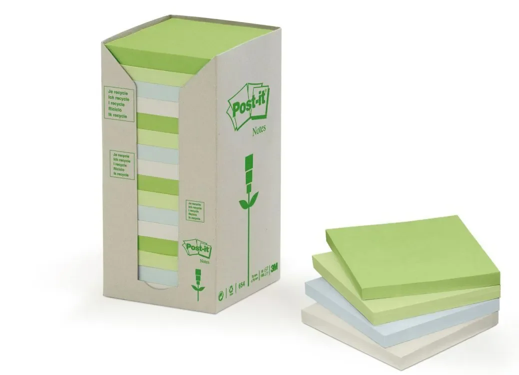 3M Post-it Recycled 654-1RPT