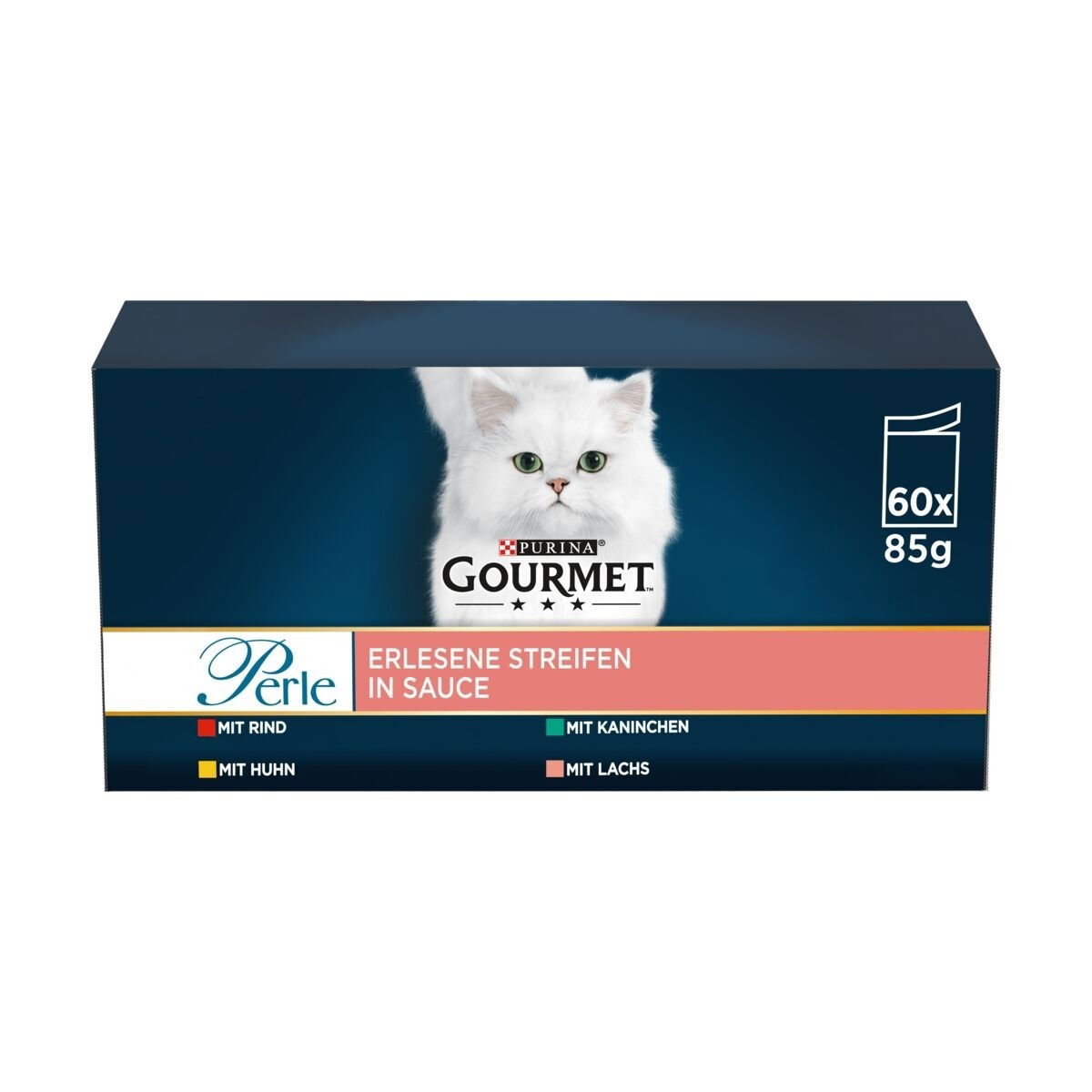 PURINA Gourmet Perle Mix - märkäruoka kissoille - 60x85g