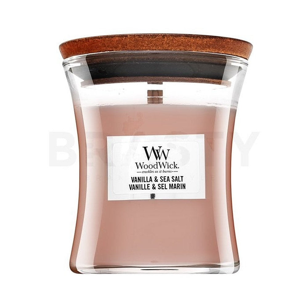 Woodwick Vanilja ja merisuola tuoksukynttiläpurkki 85 g
