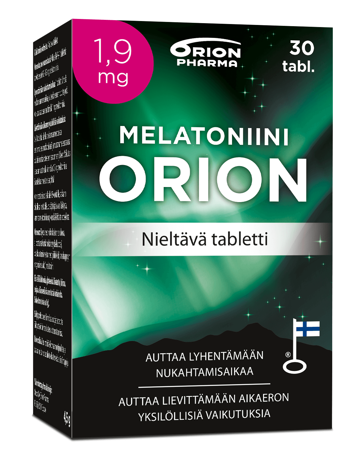 Melatoniini Orion 1,9 mg Nieltävä 30 tabl