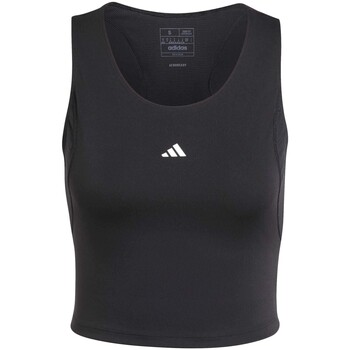 ADIDAS PERFORMANCE Urheilutoppi 'TECHFIT Cropped Training Tank' musta / valkoinen