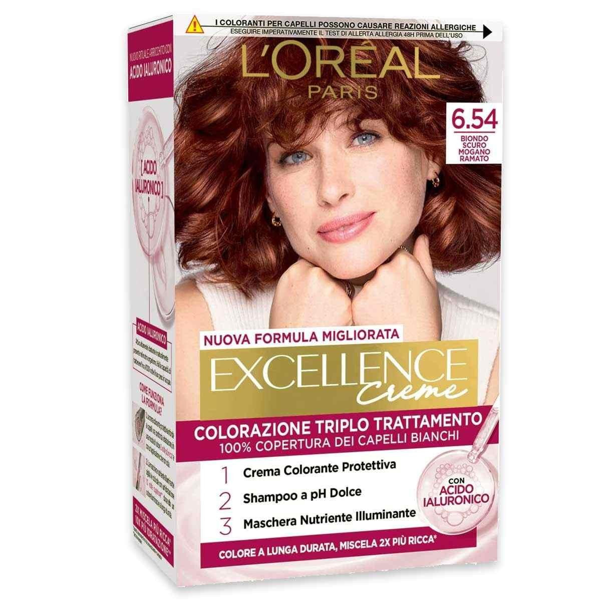 L'oreal color kolmoishoito n 6.54