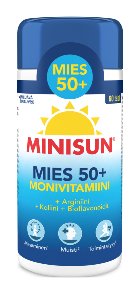 Minisun Monivitamiini Mies 50+ 60 tablettia