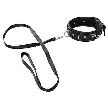 Vegan Fetish 100% Vegan Collar With Leash Bondage-kaulapanta ja hihna