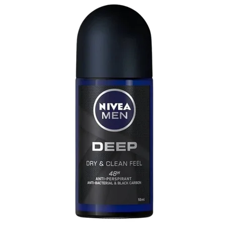 Nivea Men Deep Dry & Clean Feel Anti-Perspirant Roll-On – 50 ml