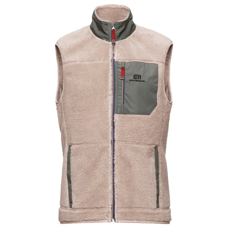 Elevenate M Glacier Pile Vest Ginger Beige - M