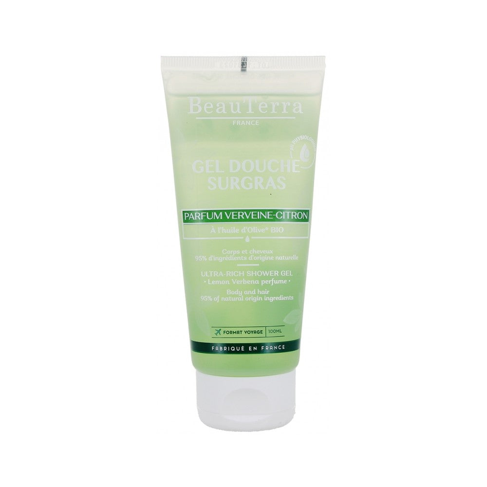 BeauTerra Surgras suihkugeeli - Sitruunaverbena 100 ml - Matkakoko