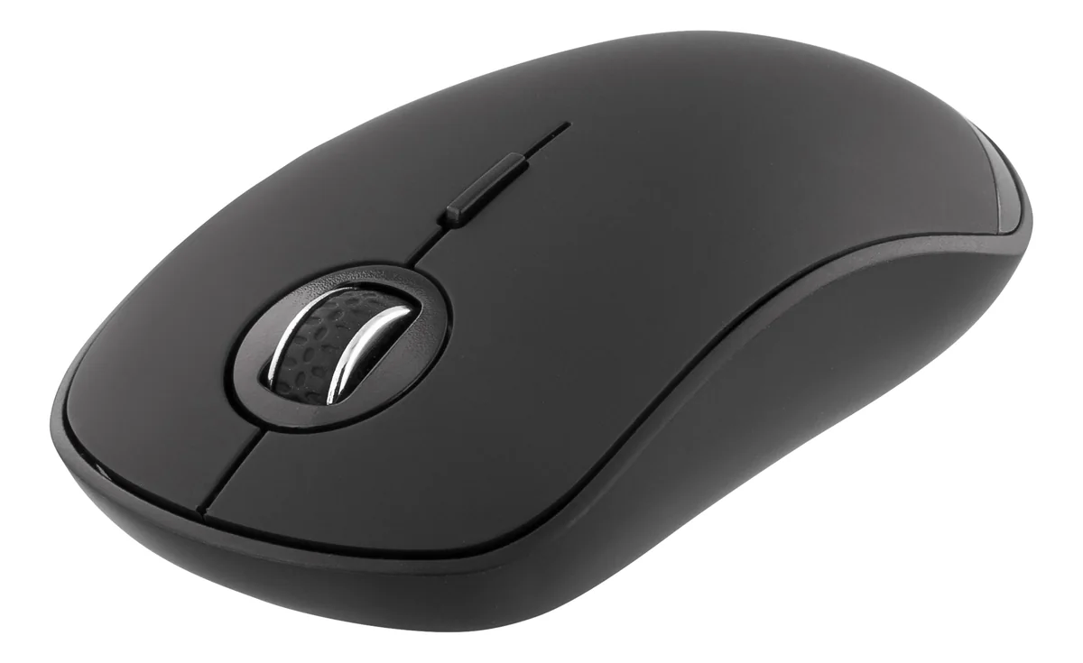 Deltaco MS-900 Silent - Mouse 4 buttons wireless Bluetooth 5.0 Musta - Hiiri - 4 painiketta - Musta