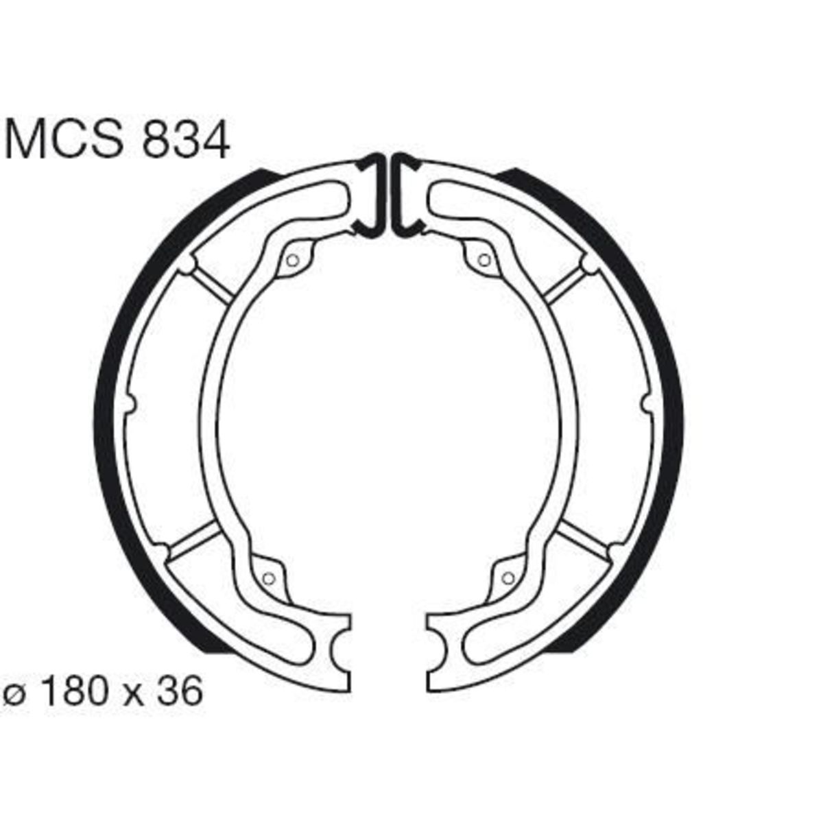 Jarrukenkäsarja TRW MCS834