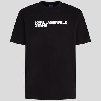 KARL LAGERFELD JEANS Paita musta / valkoinen