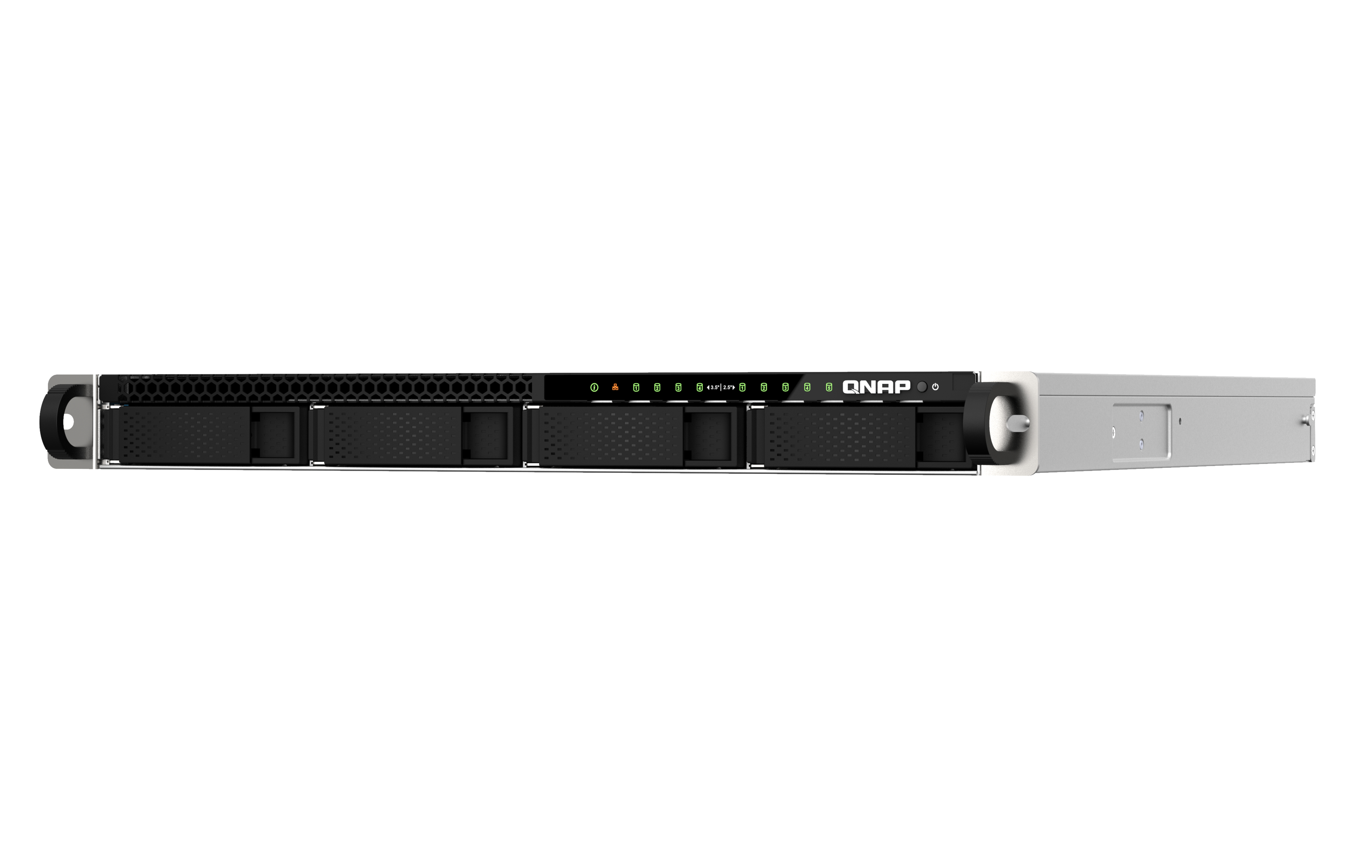 QNAP TS-H987XU-RP - NAS-palvelin - 9 lokeroa - rackversio - SATA 6Gb/s / PCIe (NVMe) / U.2 - RAID 0, 1, 5, 6, 10, 50, 60, RAID TP, TM - RAM 16 GB - 2.5 Gigabit Ethernet / 10 Gigabit Ethernet - iSCSI-tuki - 1U