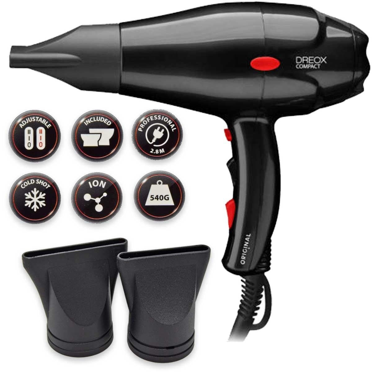 Sibel Ultron OBB Semicompatto Nero 2000 W — Asciugacapelli