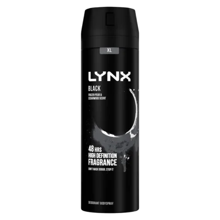 Lynx Black vartalosuihke - 200ml