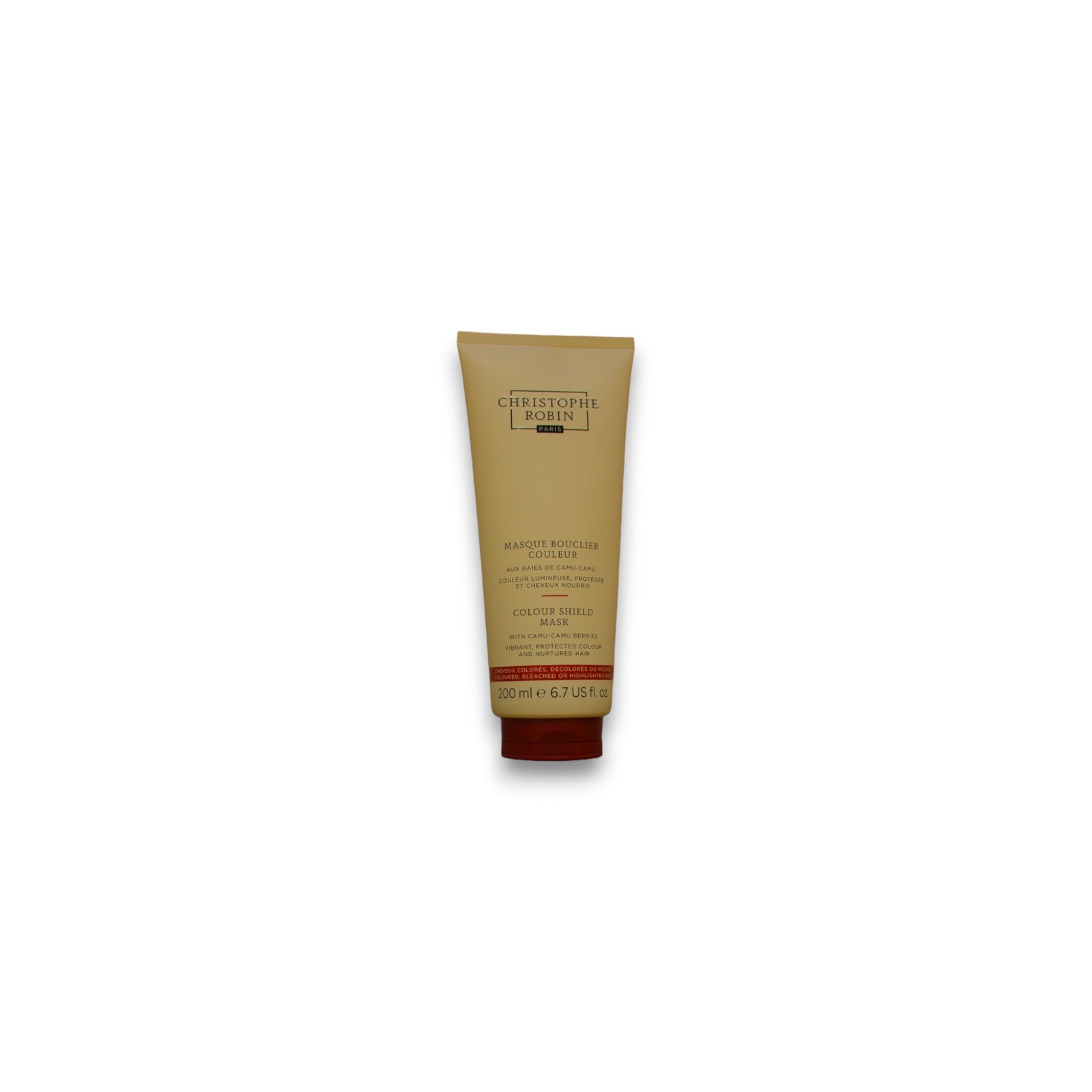 Christophe Robin Color Shield Rituaalinaamio camu-camu-marjoilla Värilliset, värjätyt tai korostetut hiukset 200ml