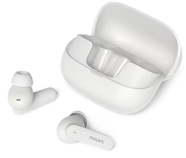 Philips TAT3000WT/00 -langattomat nappikuulokkeet, valkoinen