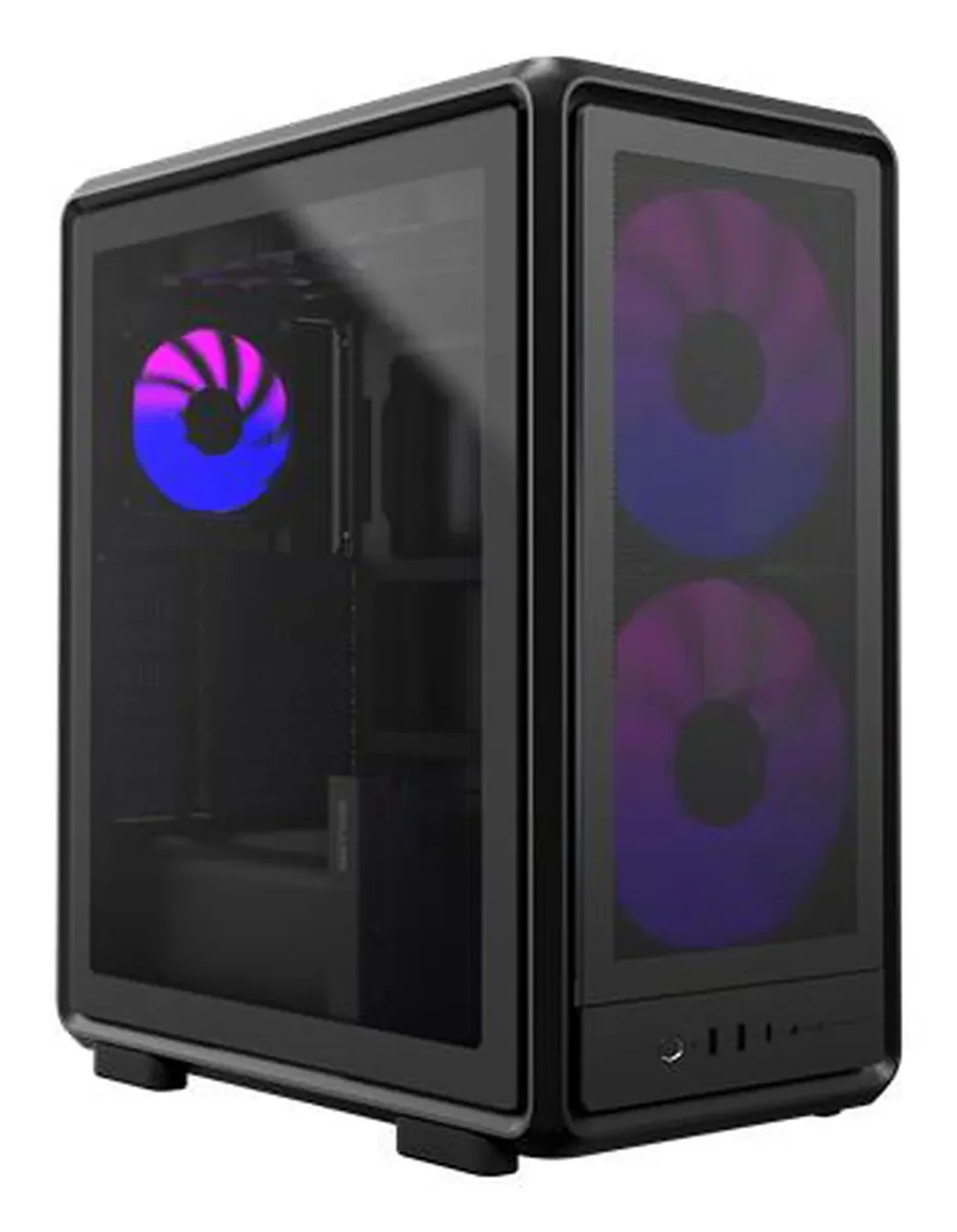 Cooler Master MasterFrame 500 Mesh ARGB -miditornikotelo ikkunalla, RGB-valaistuksella, musta