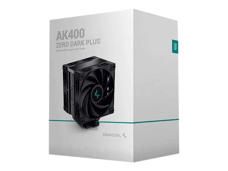 DeepCool AK400 ZERO DARK PLUS, 2x120 mm -prosessorijäähdytin, musta
