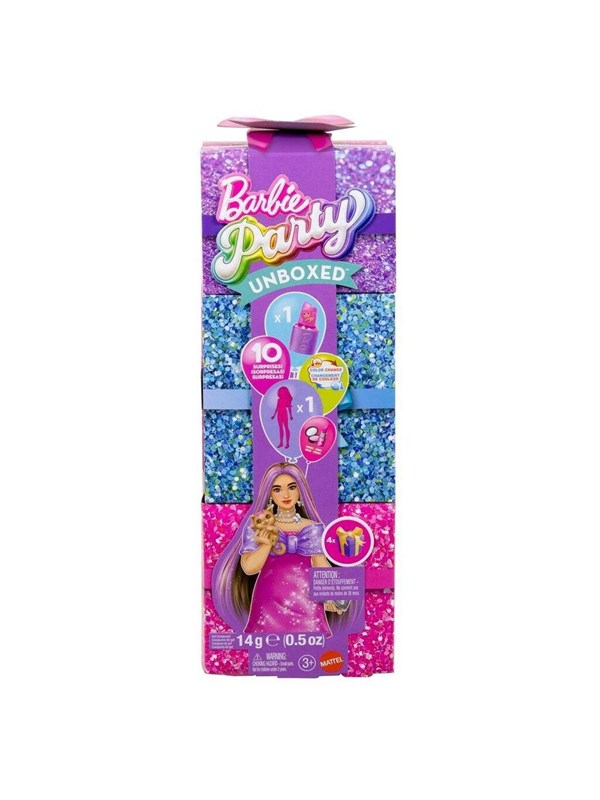 Barbie Glam Party Unboxed vaaleanpunainen kurvikas nukke (JFY67)