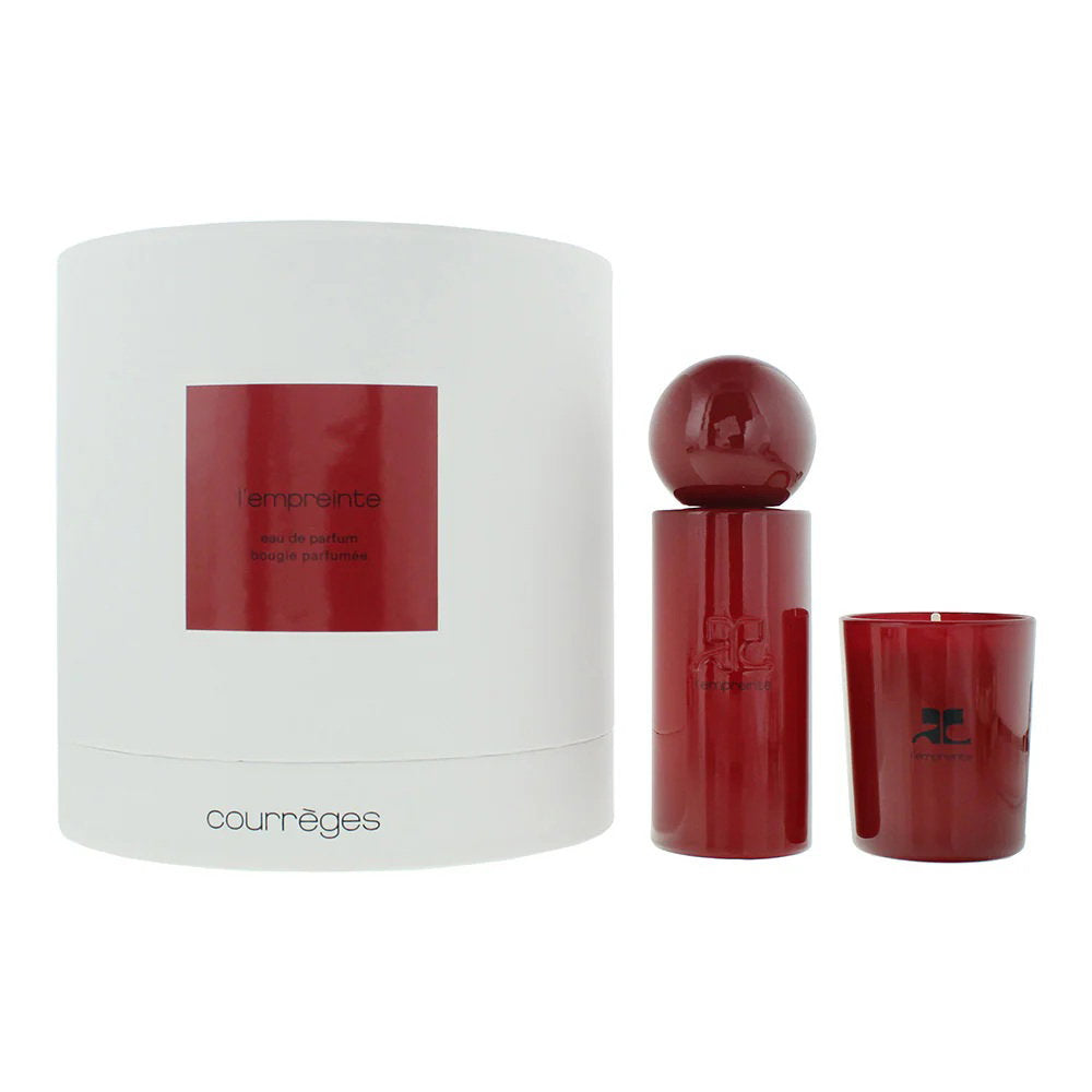 Setti Courreges: L'Empreinte, Eau De Parfum, unisex, 100 ml + L'Empreinte, tuoksukynttilä, 75 g