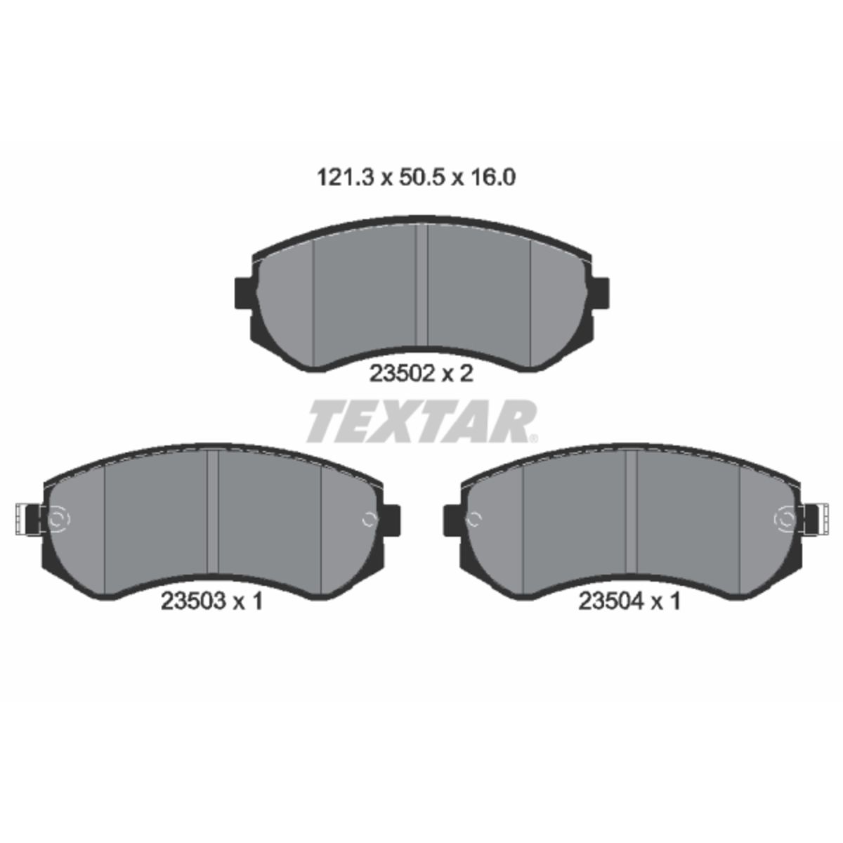Levyjarrun jarrupalasarja TEXTAR 2350201