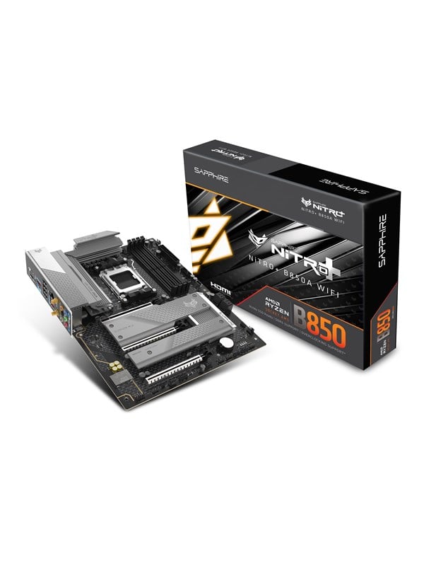 Sapphire NITRO+ B850A WIFI 7 Emolevy - AMD B850 - AMD AM5 - DDR5 RAM - ATX
