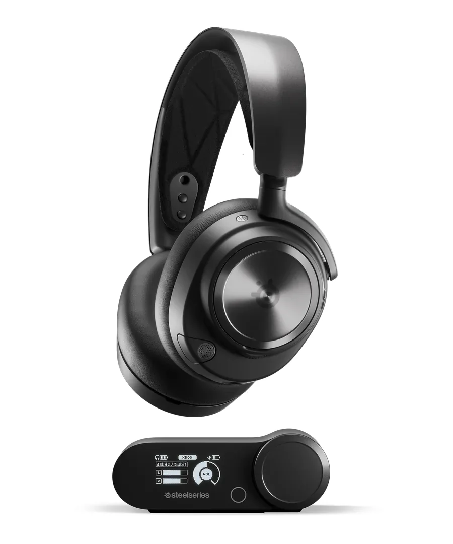 SteelSeries Arctis Nova Pro -langaton pelikuulokemikrofoni + tukiasema, musta