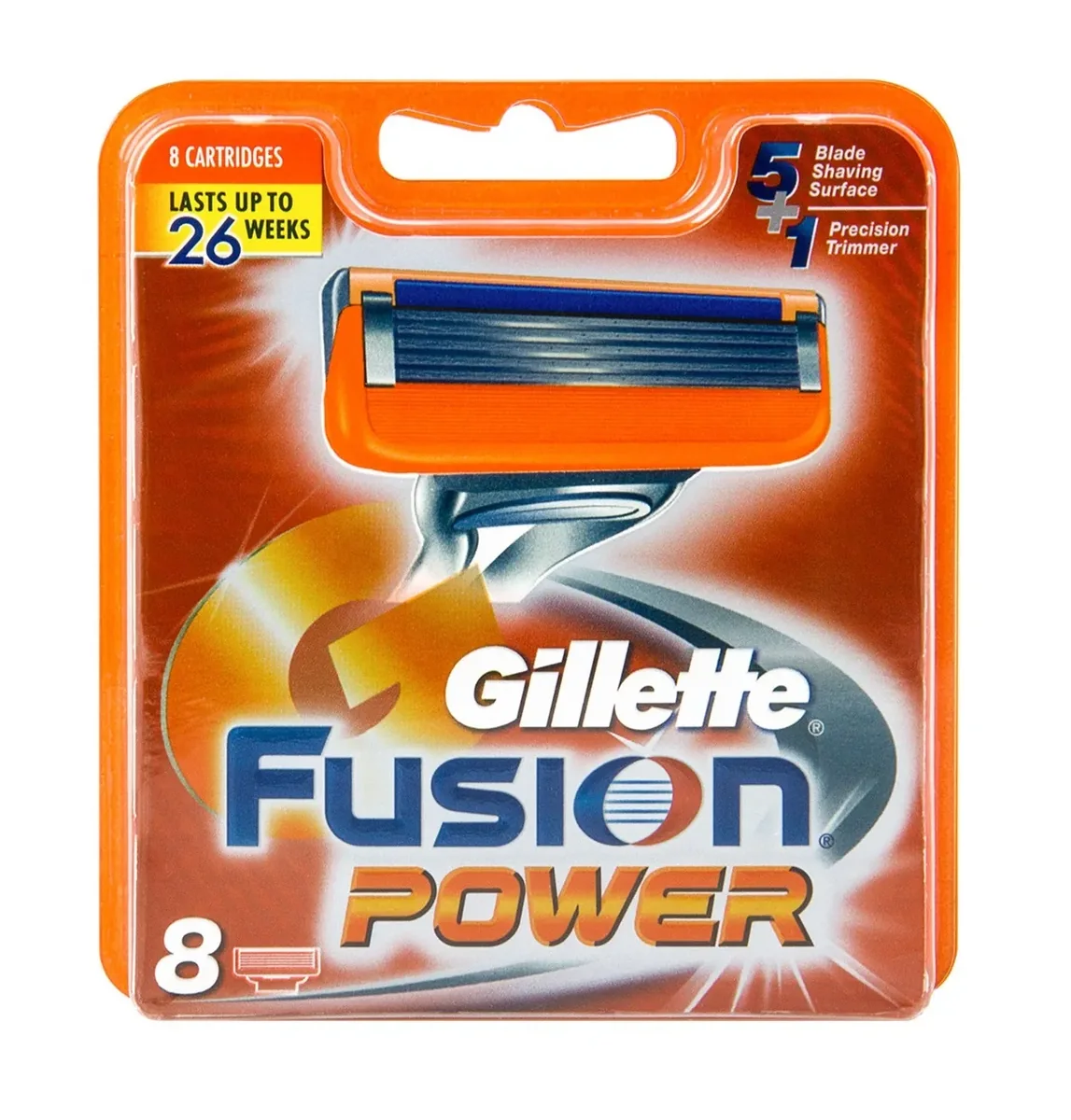 Gillette Fusion5 Power -terä 8 kpl
