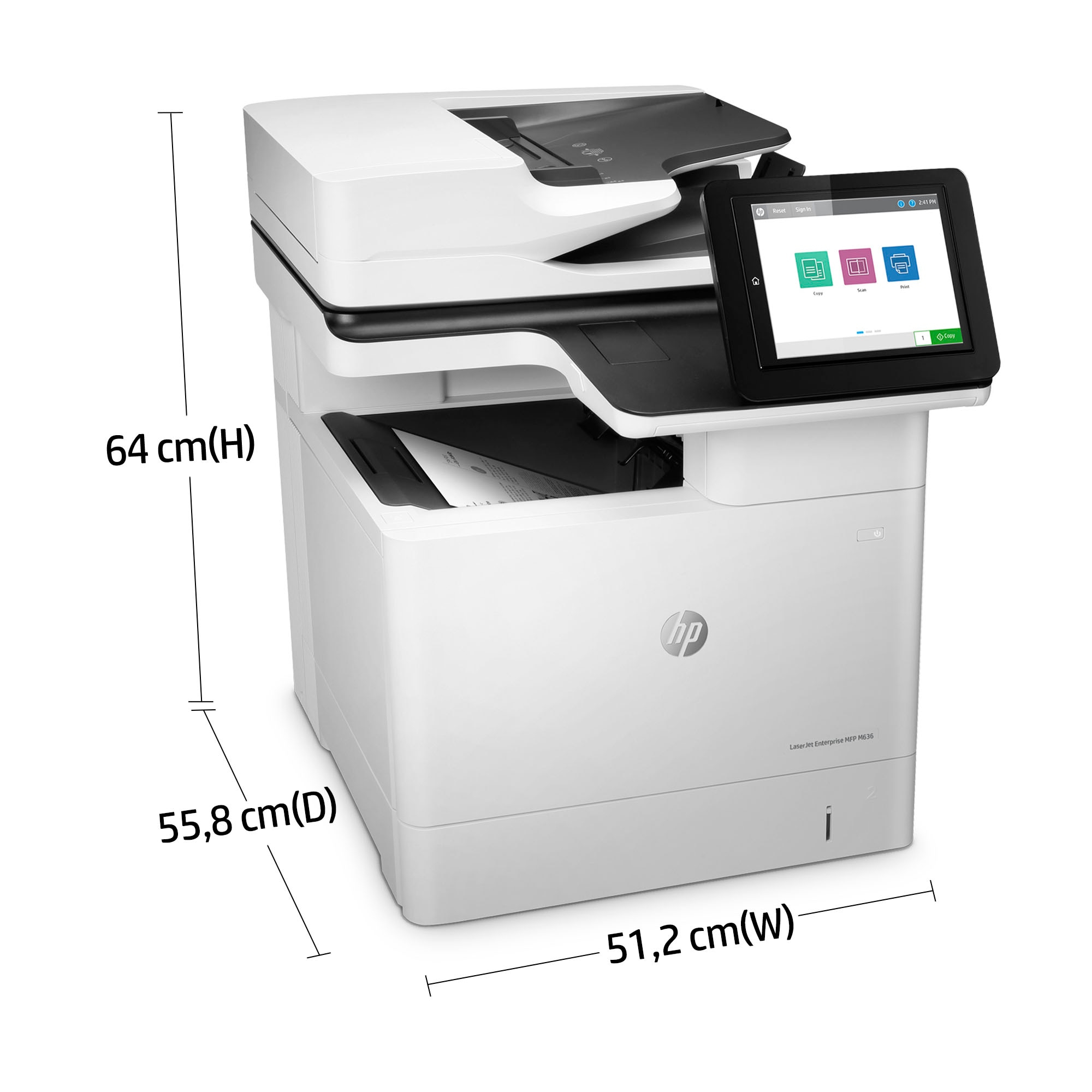 HP LaserJet Enterprise MFP M636fh Multifunction - Yksivärinen - Laser