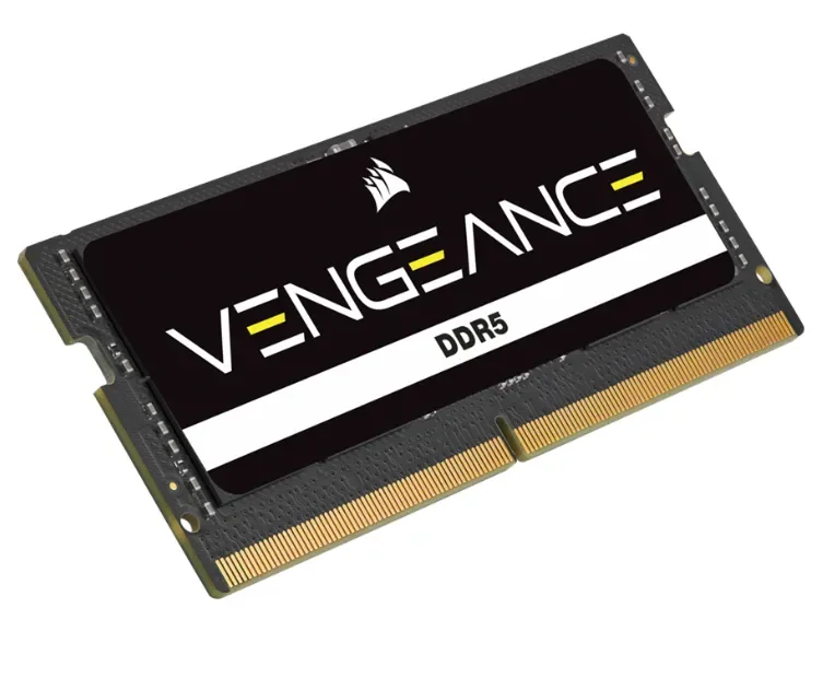 Corsair Vengeance SODIMM DDR5-4800 - 8GB - CL40 - Single Channel (1 pcs) - Intel XMP - Musta